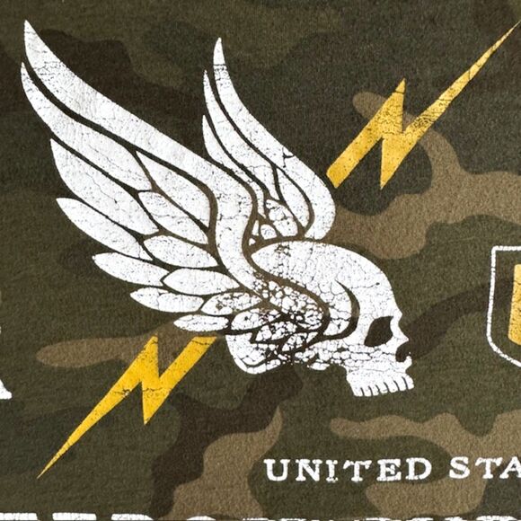 Howitzer Patriot MFG Mens LS Green Camo Shirt Give Me Liberty SZ L USA Tactical - Picture 6 of 15